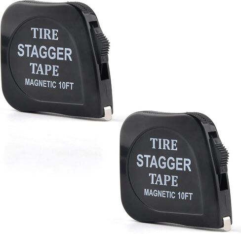 2pcs 10 FT / 120 Inch Tire Stagger Tape Measure with Magnetic Back in Saudi Arabia