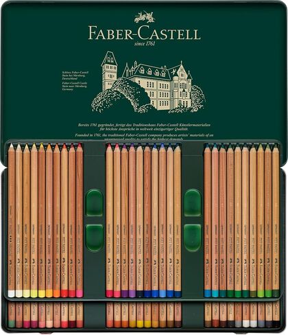 Faber-Castel Pitt Pastel Colored Pencils, 60 Count (Pack of 1), Assorted in Saudi Arabia