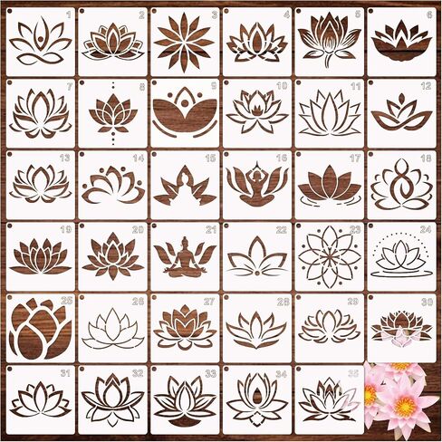 35 Pack Deer Stencils for Painting on Wood, Pine Tree Stencils Deer Head Antlers Stencil Forest Animal Template for DIY Craft Wall Fabric Rock Chalkboard Sign School Art Scrapbook Projects (Deer) in Saudi Arabia