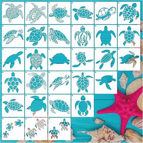 35 Pack Deer Stencils for Painting on Wood, Pine Tree Stencils Deer Head Antlers Stencil Forest Animal Template for DIY Craft Wall Fabric Rock Chalkboard Sign School Art Scrapbook Projects (Deer) in Saudi Arabia