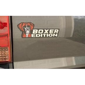 Dog Edition Car Badges Laser Cutting Car Vehicle Emblem,3D Car Badge Automotive Decals Stickers Funy Animal Decor Car Accessories Gifts for Car Truck Rv Boat Exterior Decoration (Boxer)