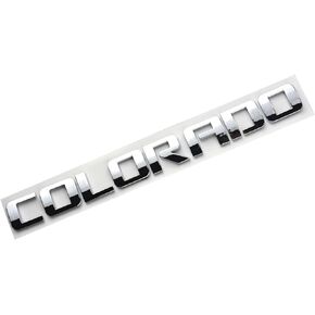 1pc Colorado Letters Emblems,3D Decal Badges Glossy for Gm Silverado (Chrome)