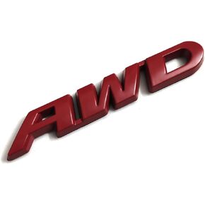 PTDecals 2 PCS Black Metal AWD Emblem Sticker Badge Decal for Auto Car Trunk Tailgate Side Fenders Decoration