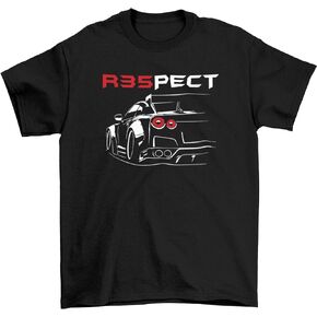 R35PECT GTR R35 T-Shirt | JDM Nissan Mechanic Racing Car Short Sleeve Gift Automotive Enthusiasts Adult