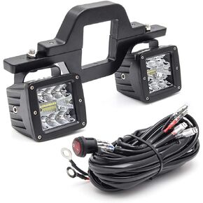 Chelhead Hitch Lights, 2PCS 3 inch Combo Backup Lights for Trucks with 2.5 inch Tow Hitch Mounting and Wiring Harness as Reverse Lights Compatible with Trucks SUV Pickup Tralier