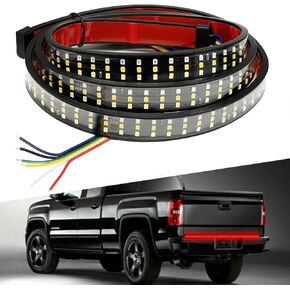 60" 3 Row 432 LED Strip Tailgate Light Bar Truck Reverse Brake Signal Tail Lamp