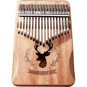 Kalimba 17 Key Thumb Piano Finger Piano Christmas Birthday Gift for Music Fans Kids Adults Beginners (Free, 17 Keys-Soft-Natural)