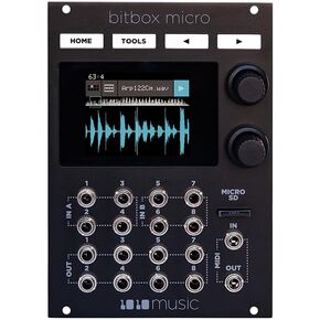 Bitbox Micro Eurorack Compact Sampler with Touchscreen - Black