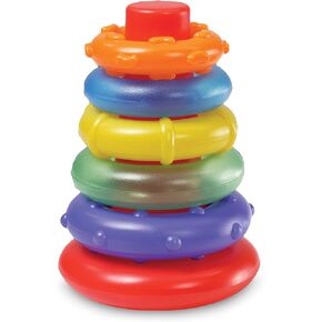 إنفانتينو روك آند رينجز، مجموعة ألعاب أطفال مكونة من 6 قطع للمحرك الدقيق والتنسيق بين اليد والعين، متعددة الألوان، من عمر 6 أشهر فما فوق in Kuwait