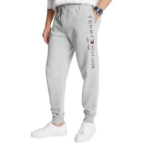 TOMMY HILFIGER Men's Logo Jogger Pant with Pockets, Medium, P Navy