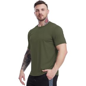 Men's Dry Fit Mesh Athletic Shirts Workout Activewear Shirts