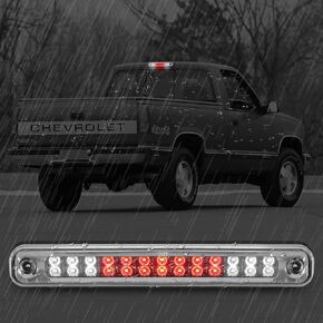 مجموعات مصابيح إيقاف ثالثة عالية التركيب، متوافقة مع 1988-1999 Chevy/GMC C/K-Series GMT400 المركز الثالث للشحن العكسي الخلفي LED شريط ضوء الفرامل الخلفي (أحمر)