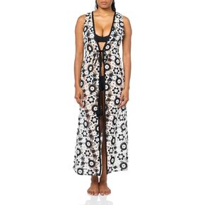 Ramy Brook Women's Anya Tie Front Crochet Maxi Dress in Kuwait