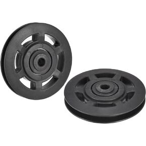 uxcell 2pcs 96mm Bearing Pulley Wheel Cable Fitness Equipment Accessories for Gym Equipment