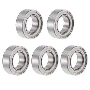uxcell SMR95ZZ Stainless Steel Ball Bearing 5x9x3mm Shielded MR95ZZ Bearings 5pcs