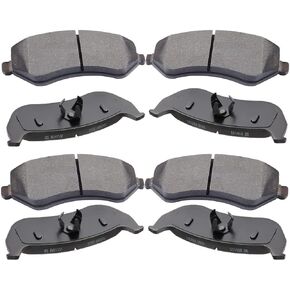 SCITOO Ceramic Disc Brake Pads Set Front Rear Fit for 2003 2004 2005 2006 2007 for Jeep Liberty