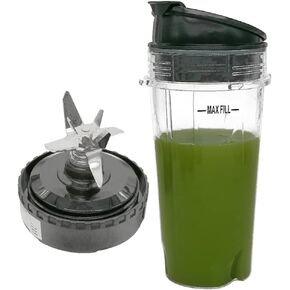 Replacement parts Nutri Blender Pro Extractor Blades and 16oz.Cup with Sip & Seal Lid,Compatible with Nutri Ninja BlenderBL660 30/BL660B 30/ BL665 QCN-30/BL663 BL663CO 30 / BL660WM 30/ BL740 30