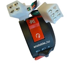 MRS Left Kill Start Stop Headlight Switch with 9 Wires 2 Plugs connectors for TAOTAO 110cc & 125cc ATV