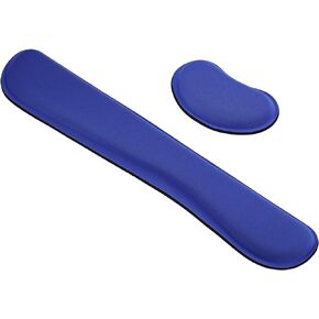 PATIKIL Keyboard Wrist Pad, 1 Set Mouse Wrist Rest Ergonomic Wrist Support Comfortable Memory Foam for Computer Laptop Office Style 1, Purple
