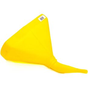 Scribner Plastics Scribner 6115Y Funnel (14in 45 Deg.D-Shape Yellow), 1 Pack