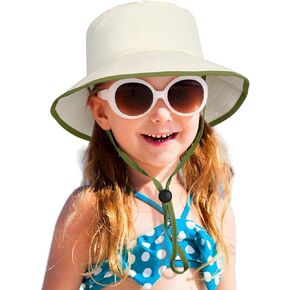 Baby Toddler Waterproof Quick-Drying Sun Hat,Kids Summer Wide Brim Bucket Hat Beach Sun Hats for Boys Girls Children