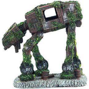 at-at Walker Aquarium Decorations Cool Fish Tank Decorations ATAT Walker Aquarium Decor Aquarium Castle Decor Betta Fish Hide Cave Ornament