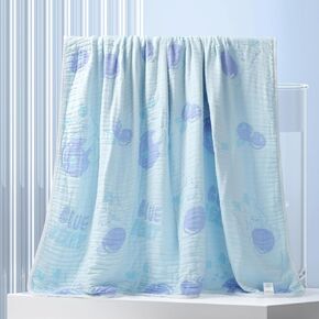 Ultra Soft 100% Cotton Muslin Infant Baby Throw Blanket Gauze Quilt, Breathable Versatile Swaddle and Crib Bed Blankets for Newborn Baby Toddler Boy Girl Crib, Stroller, Bassinet, Nap, Daycare, Travel