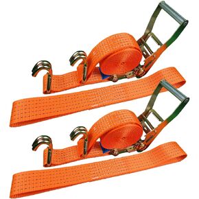 Ratchet Straps, 2" x 17' Heavy Duty Ratchet Straps Load up to 10000Lbs Cargo Straps for Trucks, tie Down Strap for Moving Appliances, Lawn Equipment