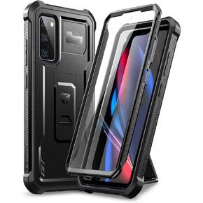 Dexnor for Samsung Galaxy S20 FE Case, [Built in Screen Protector and Kickstand] Heavy Duty Military Grade Protection Shockproof Protective Cover for Samsung Galaxy S20 FE 5G, 6.5 inch,Army Green