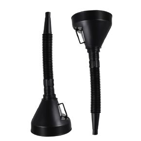 ibasenice Flexible Funnel Extension Dedicated - 2PCS Funnel Flexible Spout Extension Wide Mouth Fuel Plastic Hose Fuel Hose Flex Hose Flexible Hose Base Oil Dedicated