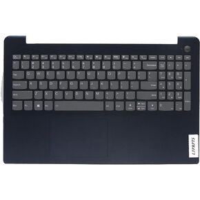 Replacement Laptop Upper Case Palmrest Backlit Keyboard Touchpad Assembly Part for Lenovo Ideapad 3-15ITL6 15ALC6 5CB1B62097 Blue