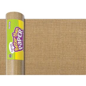Teacher Created Resources Fun Size Better Than Paper Bulletin Board Roll, 18" x 12', Burlap