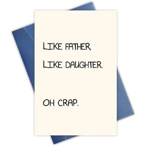 Funny Father's Day Card, Fathers Day Gift, Humorous Card for Dad From Daughter, Funny Birthday Card for Dad