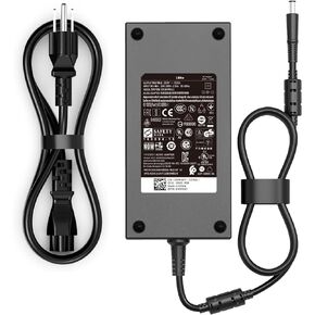Genuine 180W Laptop Charger Fit for Dell Alienware 13 14 15 17 Precision 7510 7520 7530 7540 7710 M2800 M4600 M4700 M4800 M6600 LA180PM180 DA180PM111 19.5V 9.23A AC Power Adapter