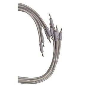 كابلات التصحيح المضفرة Bucatini Modular Supply من Luigis - حزمة من 5 كابلات بيضاء، 12 (30 سم)