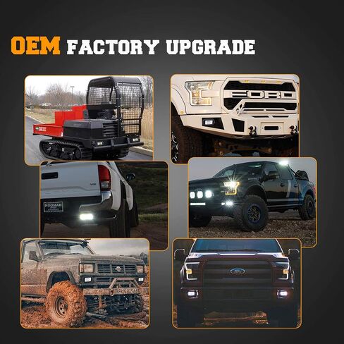 Chelhead Flush Mount Led Light Bars with Amber DRL 24W Spot Flood Combo Off Road Backup Driving Lights Fog Lamp Compatible with Jeep Ford Bumper ATV UTV SUV Truck Boat in Saudi Arabia