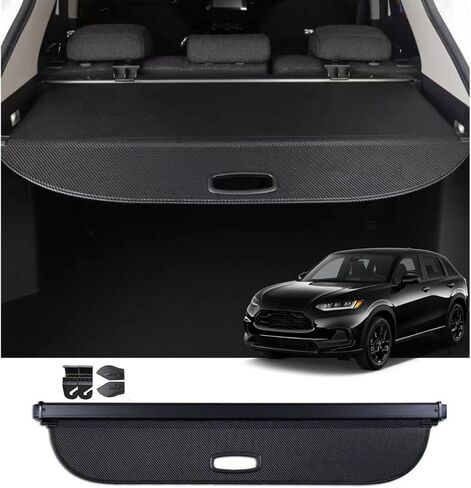 Retractable Cargo Cover Compatible with Honda HR-V HRV 2016-2022 Rear Privacy Screen Car Storage Trunk Luggage Tonneau Security Shade Protector Anti Theft Shield (Carbon Fiber Style) in Saudi Arabia