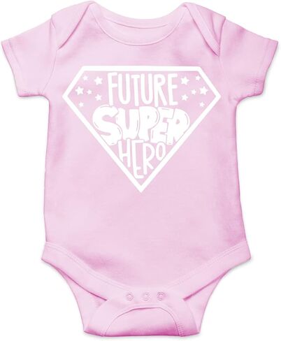 AW Fashions Future Super Hero Baby Bodysuit Funny Adorable Infant Announcement Cute Clothing for Newborns in Saudi Arabia