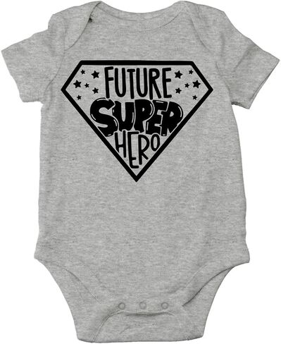 AW Fashions Future Super Hero Baby Bodysuit Funny Adorable Infant Announcement Cute Clothing for Newborns in Saudi Arabia