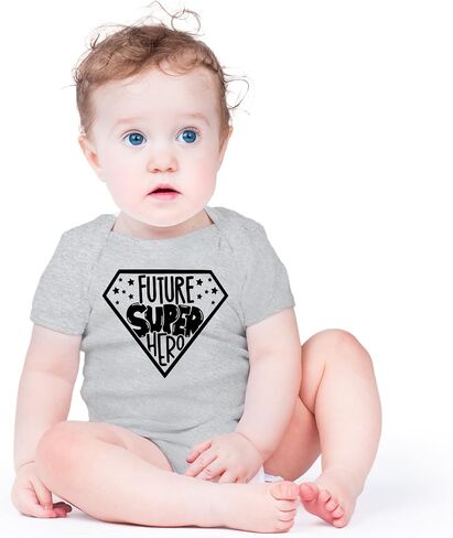 AW Fashions Future Super Hero Baby Bodysuit Funny Adorable Infant Announcement Cute Clothing for Newborns in Saudi Arabia