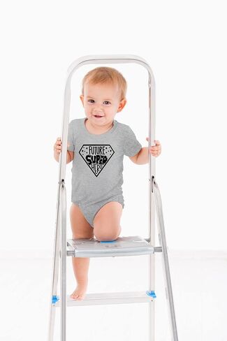 AW Fashions Future Super Hero Baby Bodysuit Funny Adorable Infant Announcement Cute Clothing for Newborns in Saudi Arabia