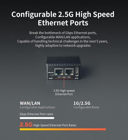 Nanopi R5C Mini WiFi Router OpenWRT with Dual PCIe 2.5Gbps Ethernet Ports 2GB LPDDR4X RAM Based in Rockchip RK3568B2 Soc for Smart Home Gateway Support Android Ubuntu (with M.2 WiFi Module) in Saudi Arabia