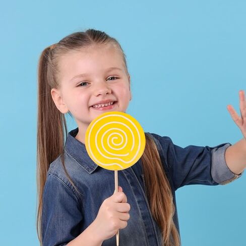 JOINPAYA 2Pcs Simulation Christmas Lollipop Stake Big Lollipops Tea Swirl Large Lollipops Lollipop Photo pops Fake Lollipop Prop Christmas Lollipop Ornaments Theme Candy Child Food Wooden in Saudi Arabia