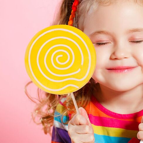 JOINPAYA 2Pcs Simulation Christmas Lollipop Stake Big Lollipops Tea Swirl Large Lollipops Lollipop Photo pops Fake Lollipop Prop Christmas Lollipop Ornaments Theme Candy Child Food Wooden in Saudi Arabia