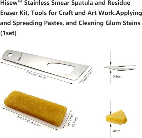 Glue Application Tools Kit for Craft and Art Working,DIY Supplies, (Smear Spatula and Glue Residue Eraser) in Saudi Arabia