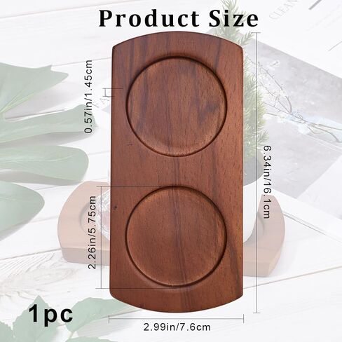 GORGECRAFT Black Wooden Salt and Pepper Mill Tray Acacia Wood Tray Peper Mill Holder Mills & Shakers Salt & Pepper Grinder Rest for 2 Mills Accessories Kitchen Storage Holder Home Decoration Crafts in Saudi Arabia