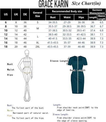 GRACE KARIN Women Wrap Dress 2024 Slim Fit Dress Summer Side Tie Dress Short Sleeve Mini Dress Casual Business Dresses in Saudi Arabia
