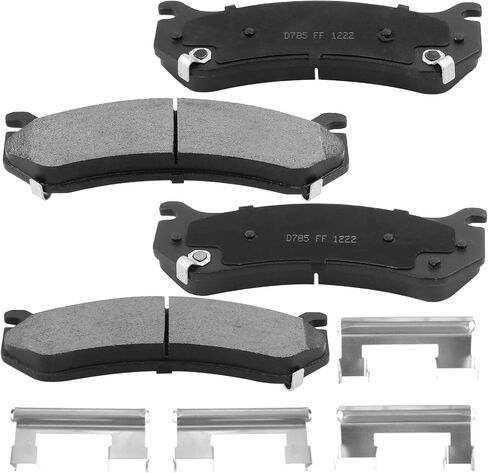 Ceramic Brake Pads Kits, Geekstop D785 Front Brake Pads Set Replacement for GMC Sierra 1500, Yukon, Chevy Tahoe, Silverado 1500, Astro, Avalanche 1500, Suburban 1500, Cadillac Escalade Disc Brakes in Saudi Arabia