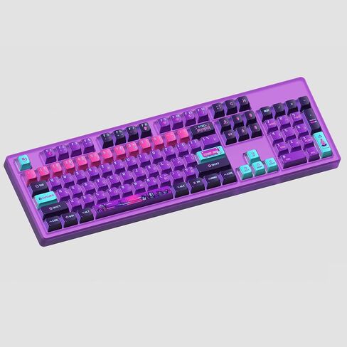 KeyTok OEM Profile Pixel Universe Doubleshot Dye Sub Keycap Set Thick PBT for Keyboard 87 tkl 104 ansi bm60 CSTC75 BM87 BM65 in Saudi Arabia