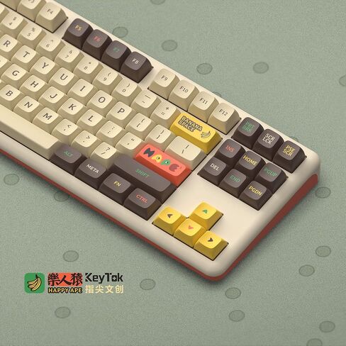 KeyTok OEM Profile Pixel Universe Doubleshot Dye Sub Keycap Set Thick PBT for Keyboard 87 tkl 104 ansi bm60 CSTC75 BM87 BM65 in Saudi Arabia